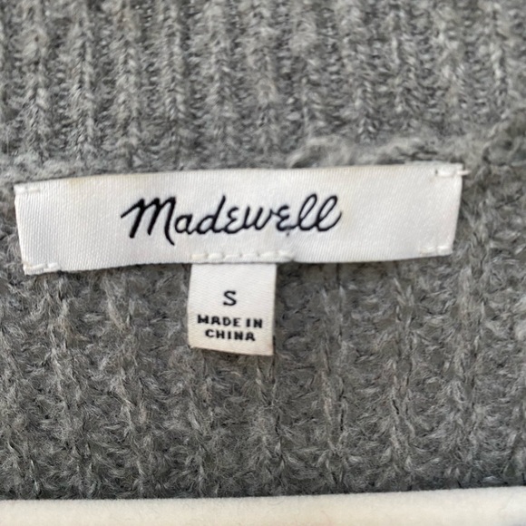 Madewell lightweight grey knit alpaca blend sweater - Picture 4 of 6